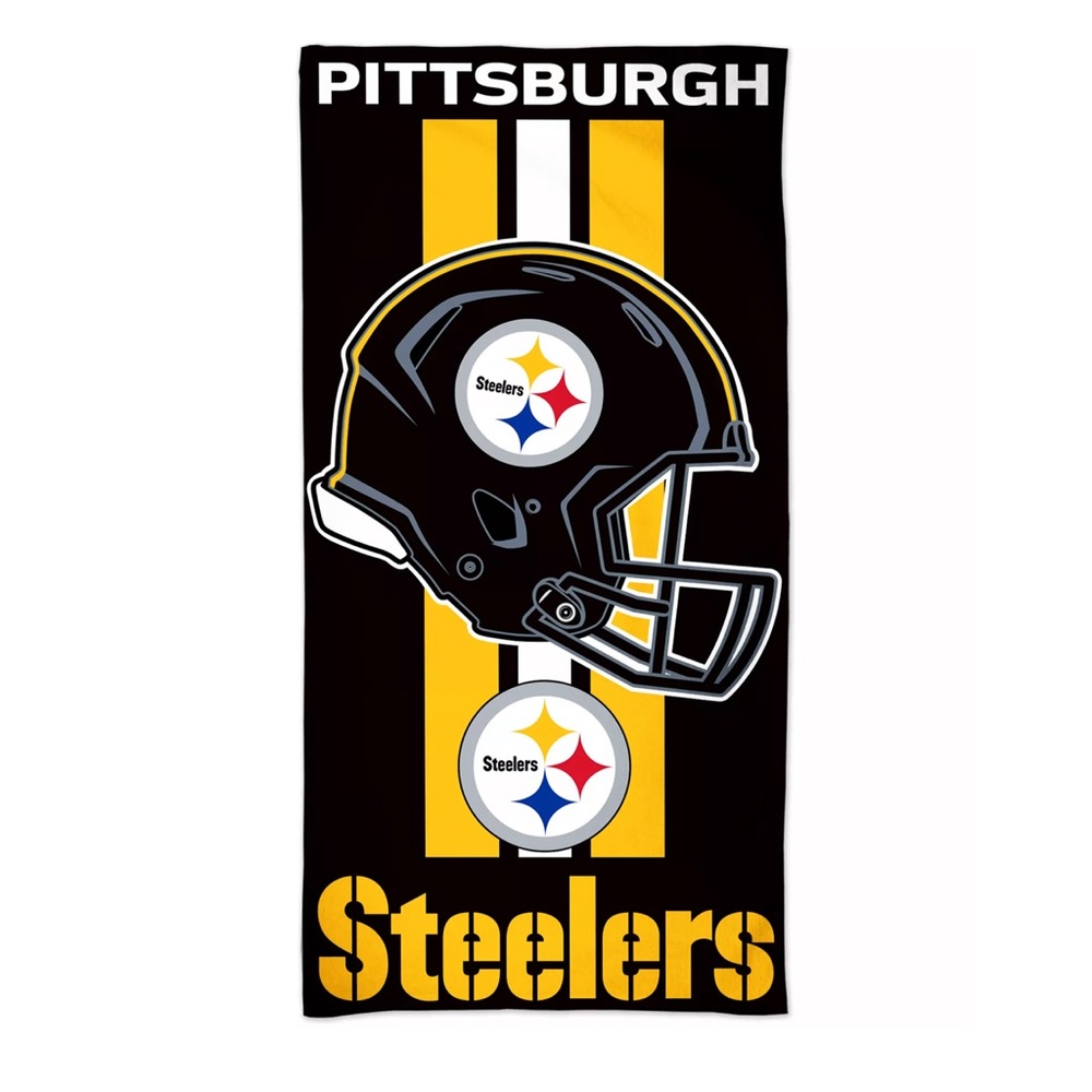 Official NFL Pittsburgh Steelers Beach Towel-30x60